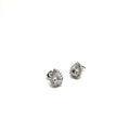 Beautiful Sterling Silver Drop Stud Earrings. Red, Purple and White Available - Naked Nation UK