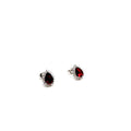 Beautiful Sterling Silver Drop Stud Earrings. Red, Purple and White Available - Naked Nation UK