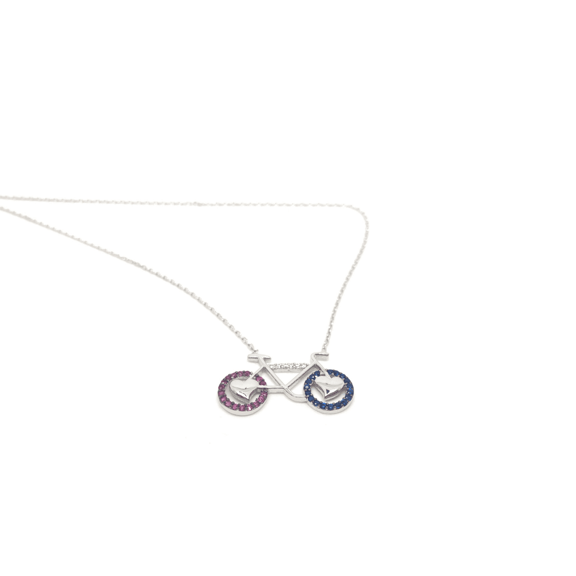 Bicycle rider Necklace gifts, bicycle lover necklace, bicycle pendant, bicycle necklace women, Bike rider gifts, jewellery gifts for women - Naked Nation UK