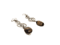 Black tourmaline Earrings for Protection and Purification or Tiger's Eye Earrings for Creativity, Dangle Earrings. - Naked Nation UK