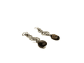 Black tourmaline Earrings for Protection and Purification or Tiger's Eye Earrings for Creativity, Dangle Earrings. - Naked Nation UK