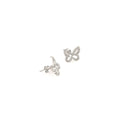 Butterfly Stud Earrings, dainty Sterling Silver Butterfly earrings - Naked Nation UK