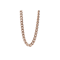 Circular Curb Chain, 925 Sterling Silver Rose Gold Necklace by Naked Nation - Naked Nation UK