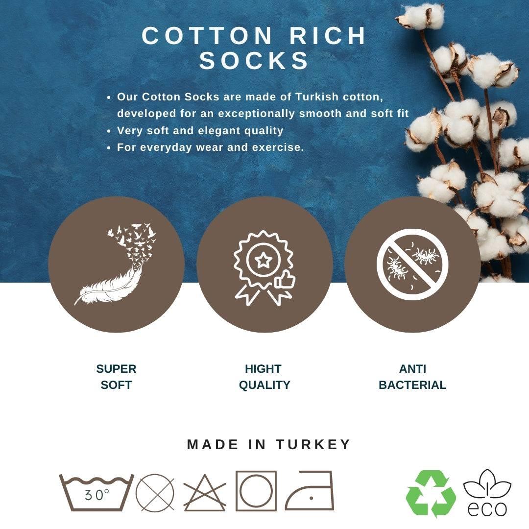 Comfortable Calf Cotton Socks - Naked Nation UK