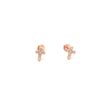 Cross Silver Earrings - Italian stud Earrings for Women, Cross jewellery - Naked Nation UK