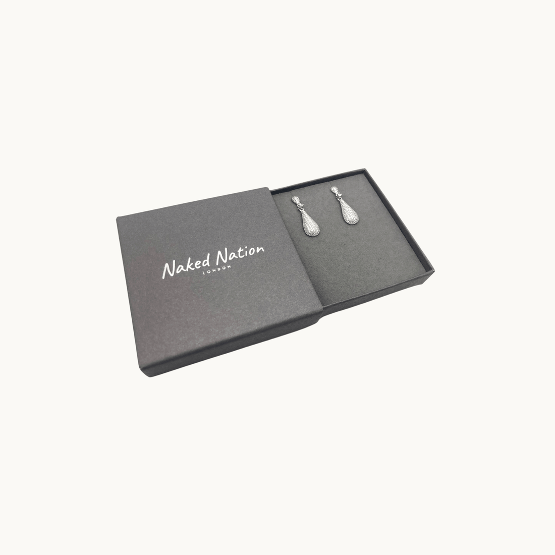 Crystal Drop Stud Earrings - Naked Nation UK
