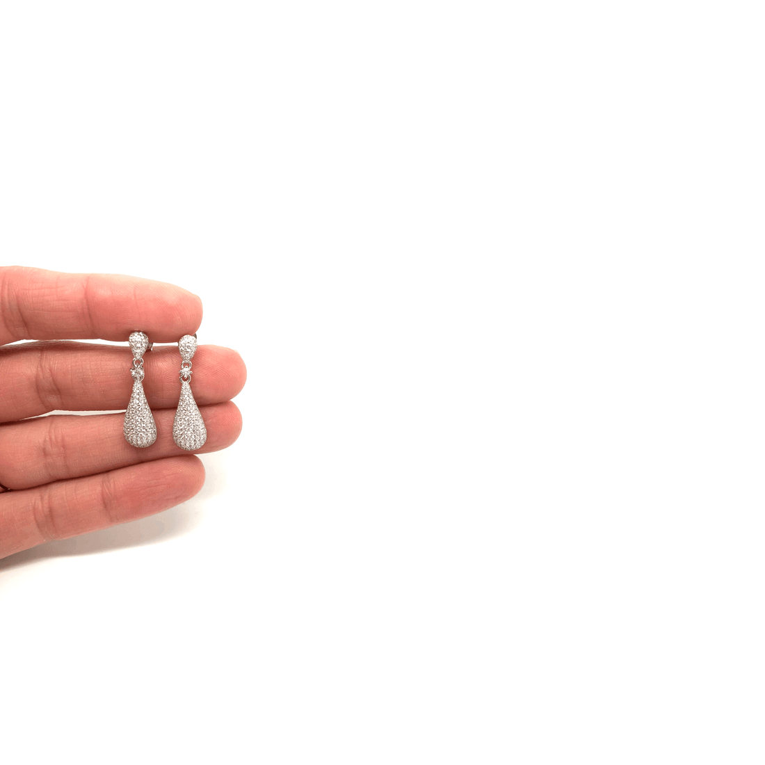Crystal Drop Stud Earrings - Naked Nation UK