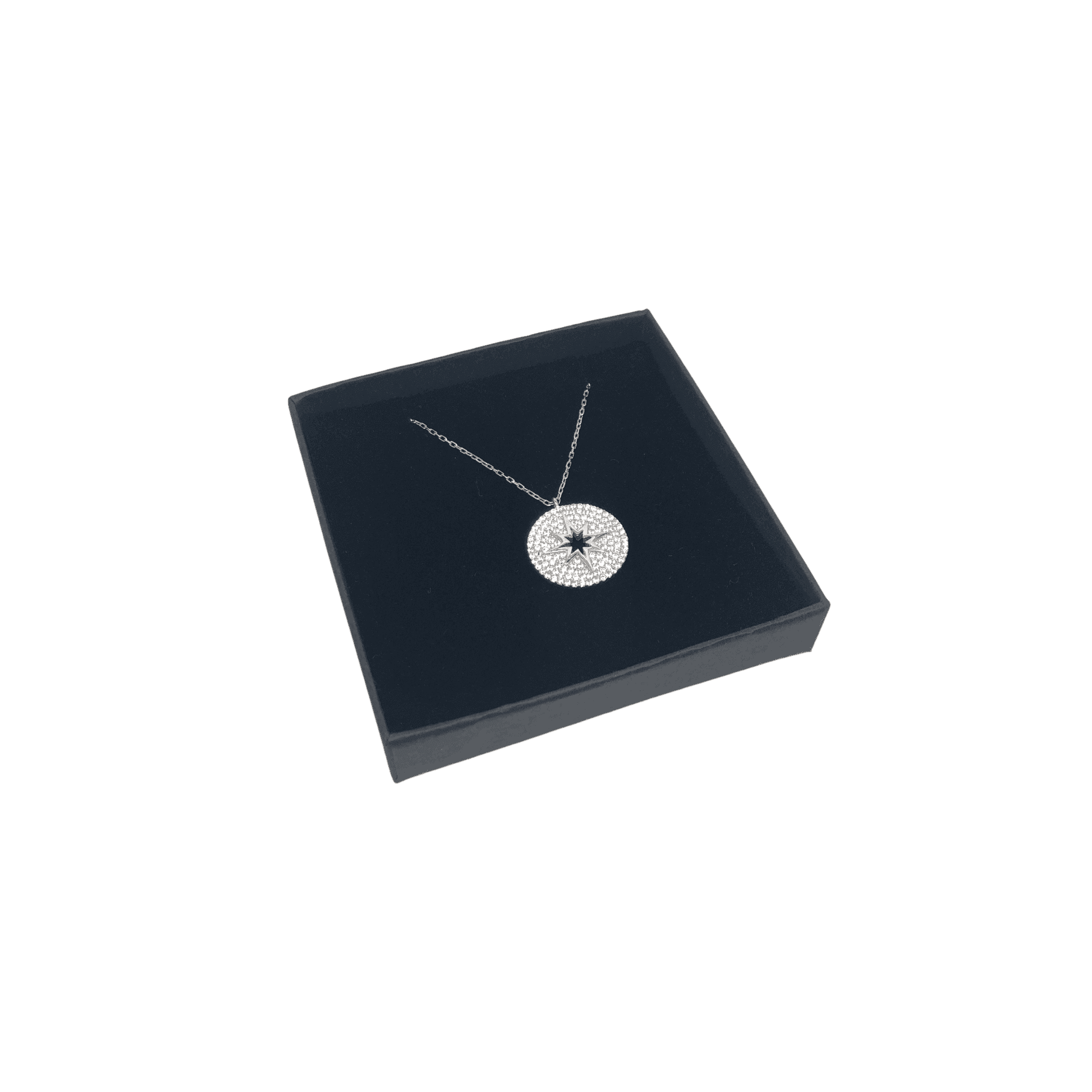 Cubic Zirconia Star Pendant Necklace in Rose Gold, Silver or Black by Naked Nation - Naked Nation UK