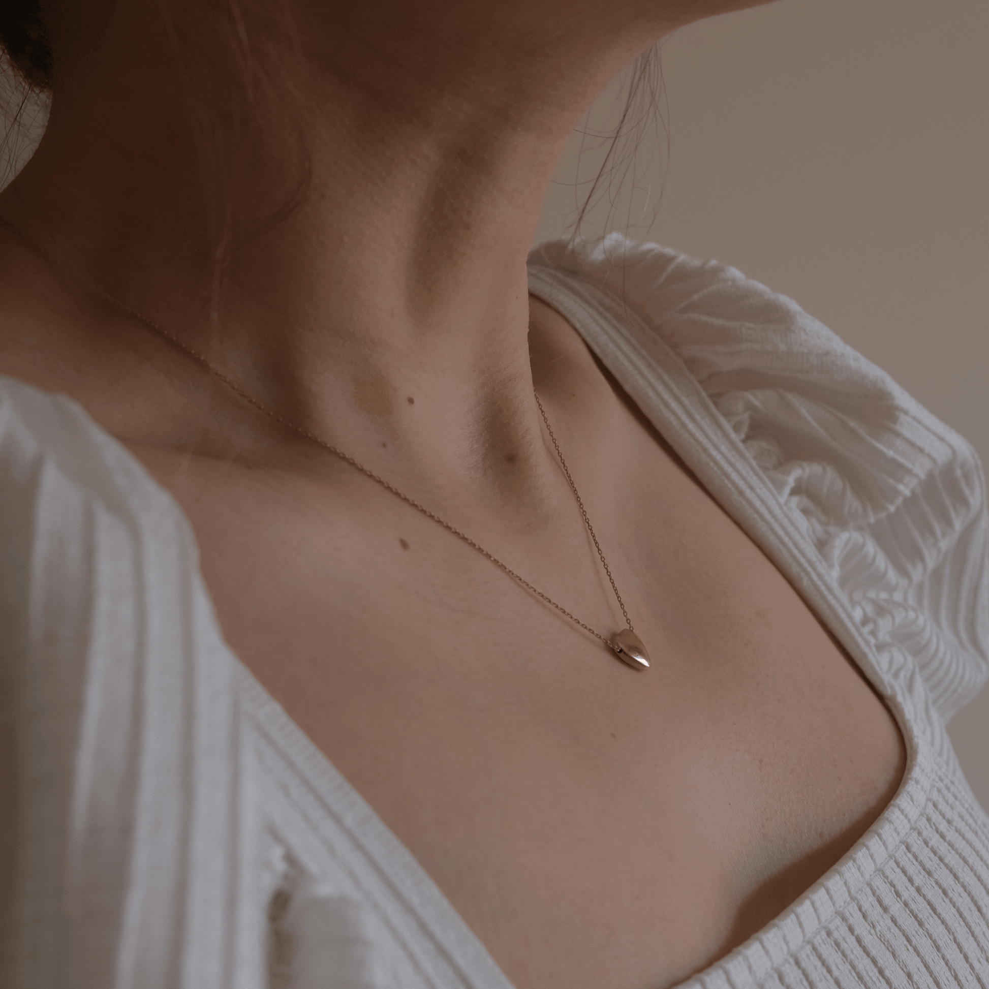 Dainty Naked Nation sterling silver Heart Pendant necklace - Naked Nation UK