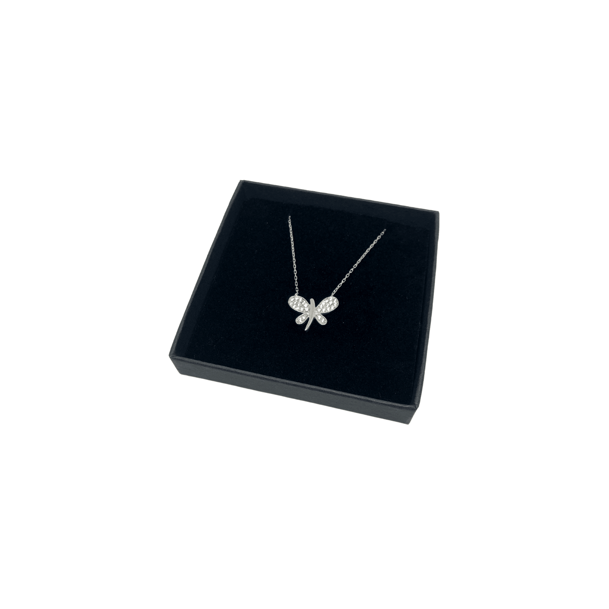Dainty Silver Necklace for Woman, Dragonfly Necklace, 925 Sterling Silver Necklace - Naked Nation UK