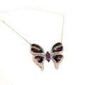 For Butterfly lovers - A Symbol of Change and Joy. Sterling Silver Butterfly Pendant Necklace - Naked Nation UK