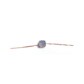 Handmade Chalcedony geometric Gemstone 925 Sterling Silver Bracelet - Naked Nation UK