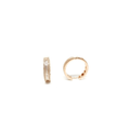 Italian Hoop Cubic Zirconia Earrings - Naked Nation UK