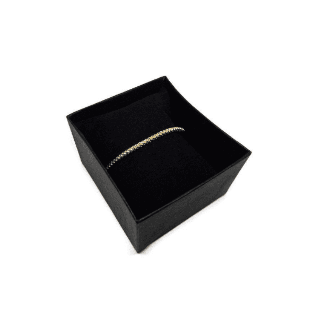 Italian Sterling Silver Rose Gold and Gold Stretch Bracelet - Naked Nation UK