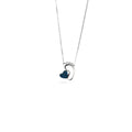 Jewellery for Mum - Baby Foot Necklace with Blue Heart - Naked Nation UK