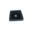 Mediterranean Style Sterling Silver Cubic Zirconia Round Pendant Necklace - Naked Nation UK