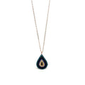 Mediterranean Style Sterling Silver Drop Pendant with Cubic Zirconia Stones - Naked Nation UK