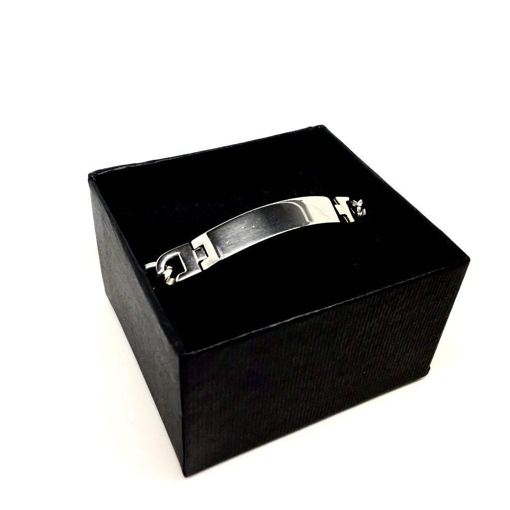 Men's Solid Stainless Steel Bracelet Designer - Italian Jewellery - Naked Nation UK