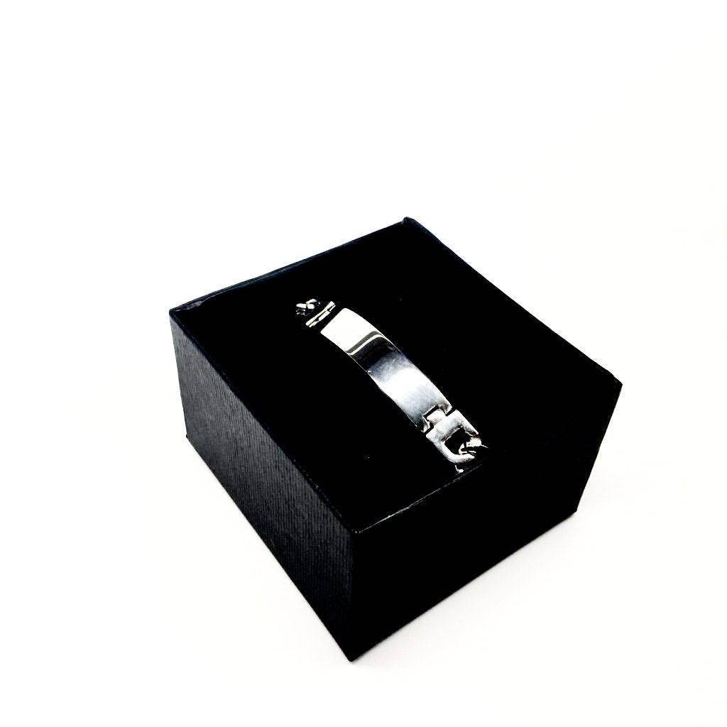 Men's Solid Stainless Steel Bracelet Designer - Italian Jewellery - Naked Nation UK