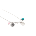 Positive Jewellery, 925 Sterling Silver, Celebrate life message Pendant Necklace - Naked Nation UK