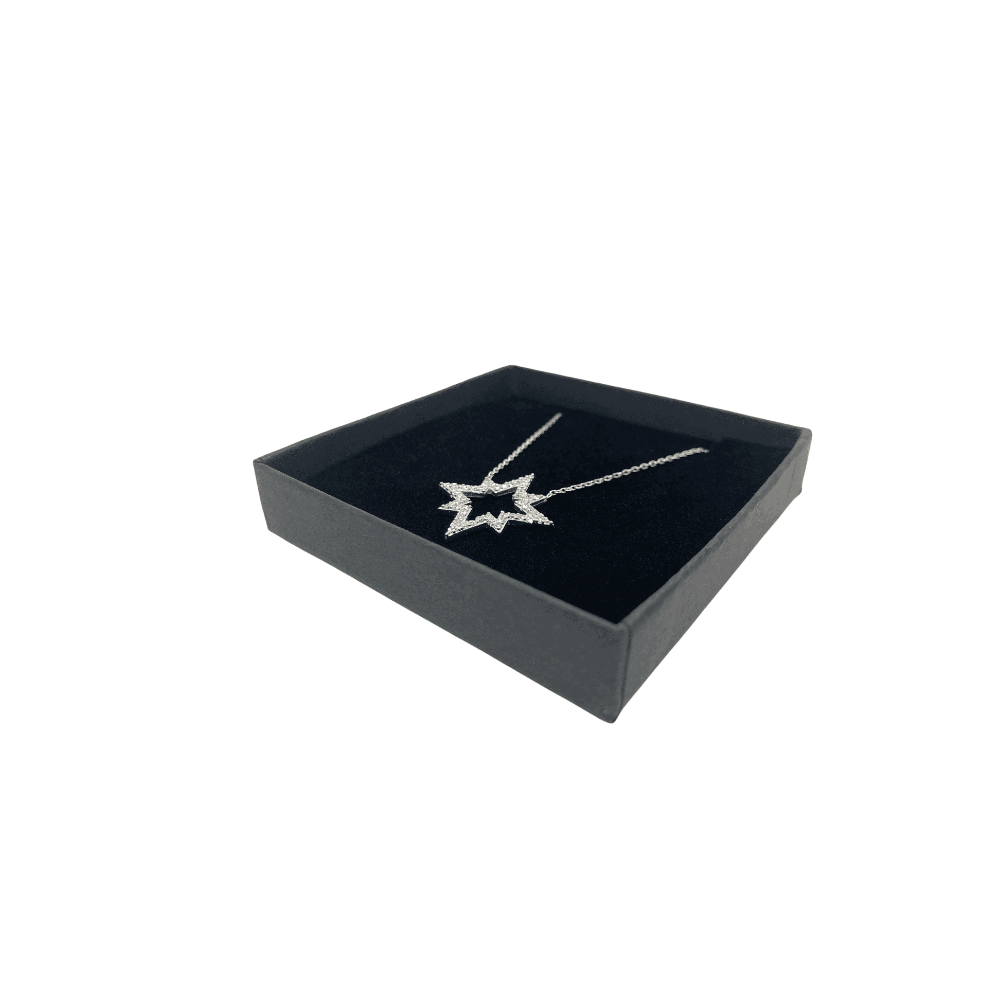 Rose Gold & Silver Star with Crystals Pendant. Two Colours Available. - Naked Nation UK