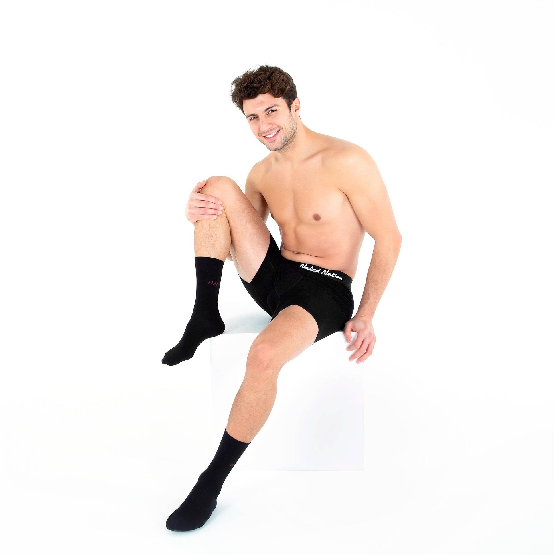 Set of Bamboo Boxers + 2 Pairs of Bamboo Socks for Men - Naked Nation UK
