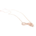 Silver and Rose Gold Crystals Infinity Pendant Necklace - Naked Nation UK