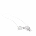 Silver and Rose Gold Crystals Infinity Pendant Necklace - Naked Nation UK