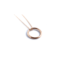 Silver Circle Necklace, Sterling Silver Ring Necklace, Geometric Necklace, Simple Dainty Necklace, Delicate Necklace - Naked Nation UK