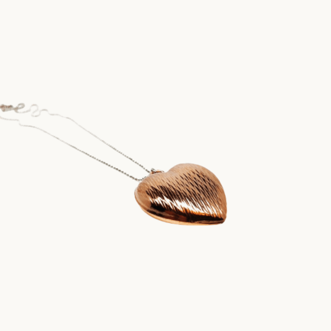 Statement Rose Gold Heart pendant Necklace - Naked Nation UK