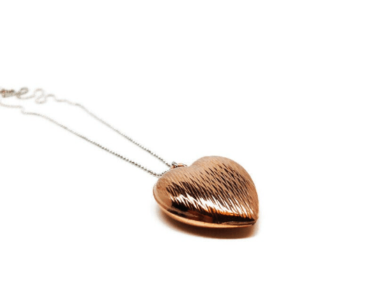 Statement Rose Gold Heart pendant Necklace - Naked Nation UK