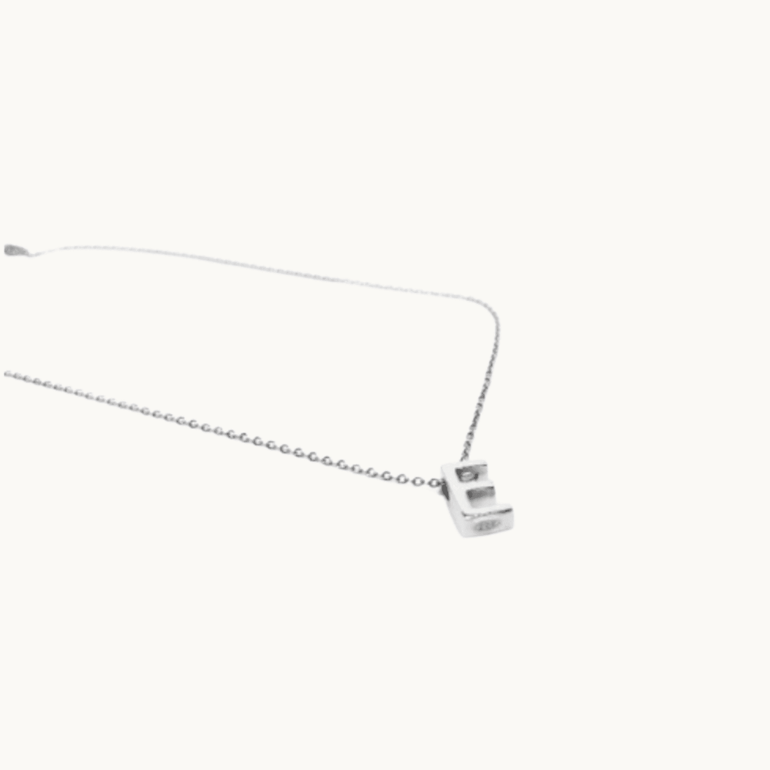Sterling Silver A, B, E, I, V, W Letter Necklace by Naked Nation - Handmade Jewellery for Women - Naked Nation UK