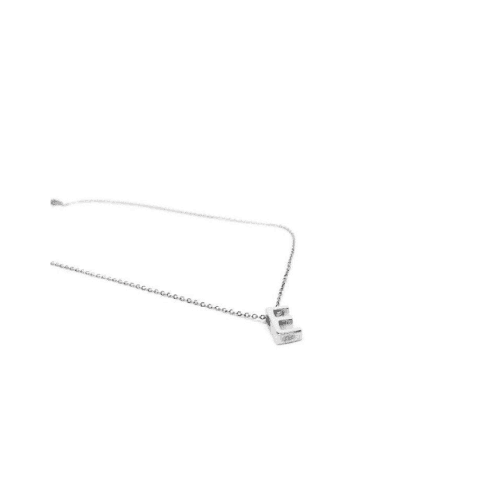 Sterling Silver A, B, E, I, V, W Letter Necklace by Naked Nation - Handmade Jewellery for Women - Naked Nation UK