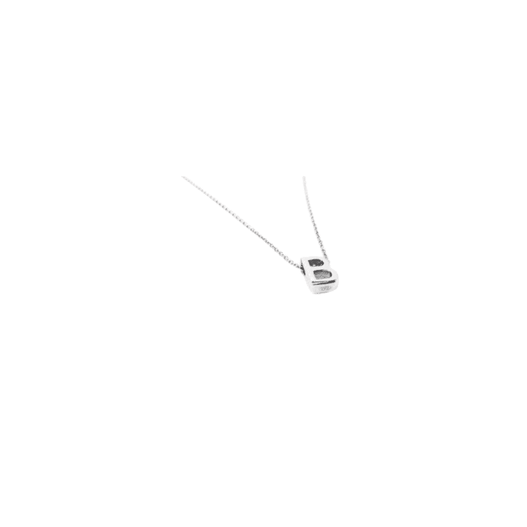 Sterling Silver A, B, E, I, V, W Letter Necklace by Naked Nation - Handmade Jewellery for Women - Naked Nation UK