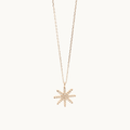 Sterling Silver and Rose Gold Star with Crystals Pendant Necklace - Naked Nation UK