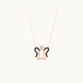 Sterling Silver Angel Pendant Necklace with Cubic Zirconia Stones - Naked Nation UK