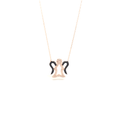 Sterling Silver Angel Pendant Necklace with Cubic Zirconia Stones - Naked Nation UK