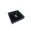 Sterling Silver Angel Pendant Necklace with Cubic Zirconia Stones - Naked Nation UK