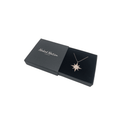 Sterling Silver Cubic Zirconia Star Pendant Necklace With Black and Clear Stones - Naked Nation UK