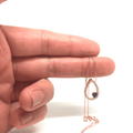Sterling Silver Drop Pendant with Evil Eye (Turkish Eye) - Naked Nation UK
