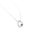 Sterling Silver Drop Pendant with Evil Eye (Turkish Eye) - Naked Nation UK