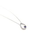 Sterling Silver Drop Pendant with Evil Eye (Turkish Eye) - Naked Nation UK