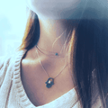 Sterling Silver Mediterranean Hamsa Hand and Turkish Eye (Evil Eye) Pendant - Naked Nation UK