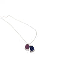 Sterling Silver Mother and Baby Feet Cubic Zirconia Pendant Necklace - Naked Nation UK