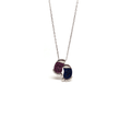 Sterling Silver Mother and Baby Feet Cubic Zirconia Pendant Necklace - Naked Nation UK