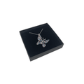 Sterling Silver Multi Coloured Cubic Zirconia Butterfly Necklace by Naked Nation - Naked Nation UK