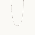 Sterling Silver Necklace. Silver, Rose Gold and Gold beaded necklace - Naked Nation UK