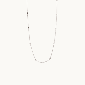 Sterling Silver Necklace. Silver, Rose Gold and Gold beaded necklace - Naked Nation UK