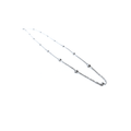 Sterling Silver Necklace. Silver, Rose Gold and Gold beaded necklace - Naked Nation UK