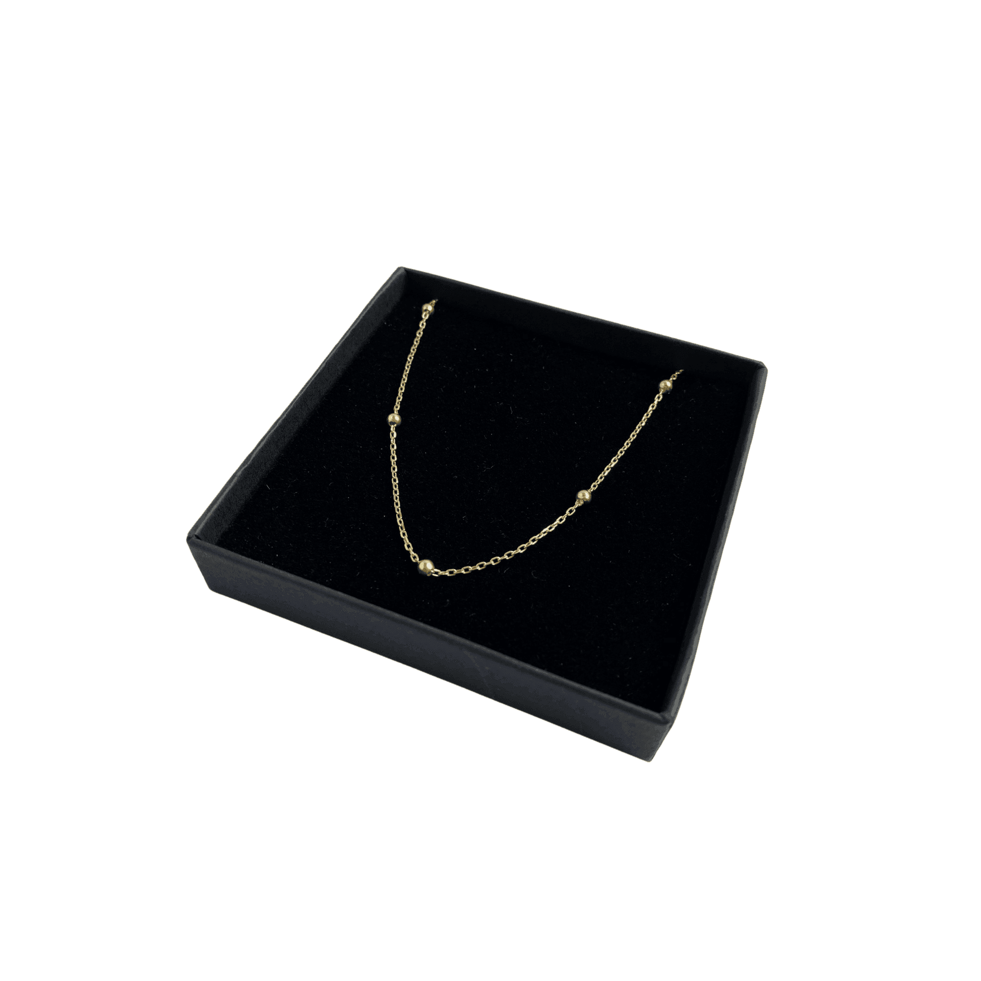 Sterling Silver Necklace. Silver, Rose Gold and Gold beaded necklace - Naked Nation UK